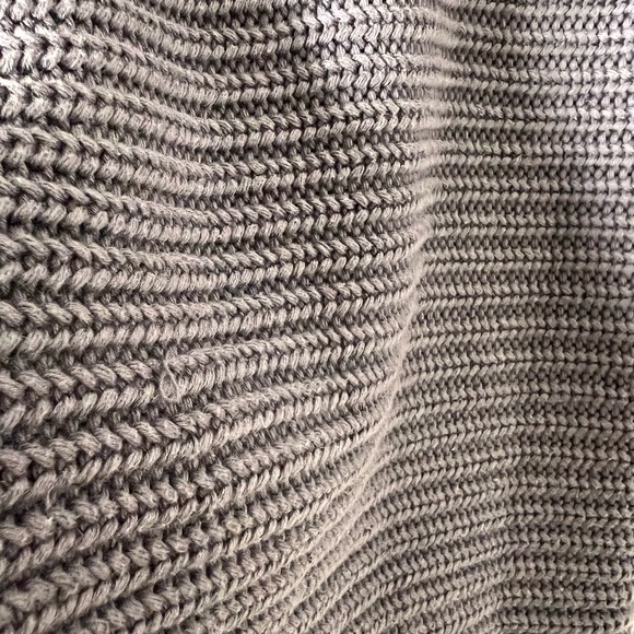 Vince Charcoal Cotton Knit Slouchy Sweater - Picture 6 of 6